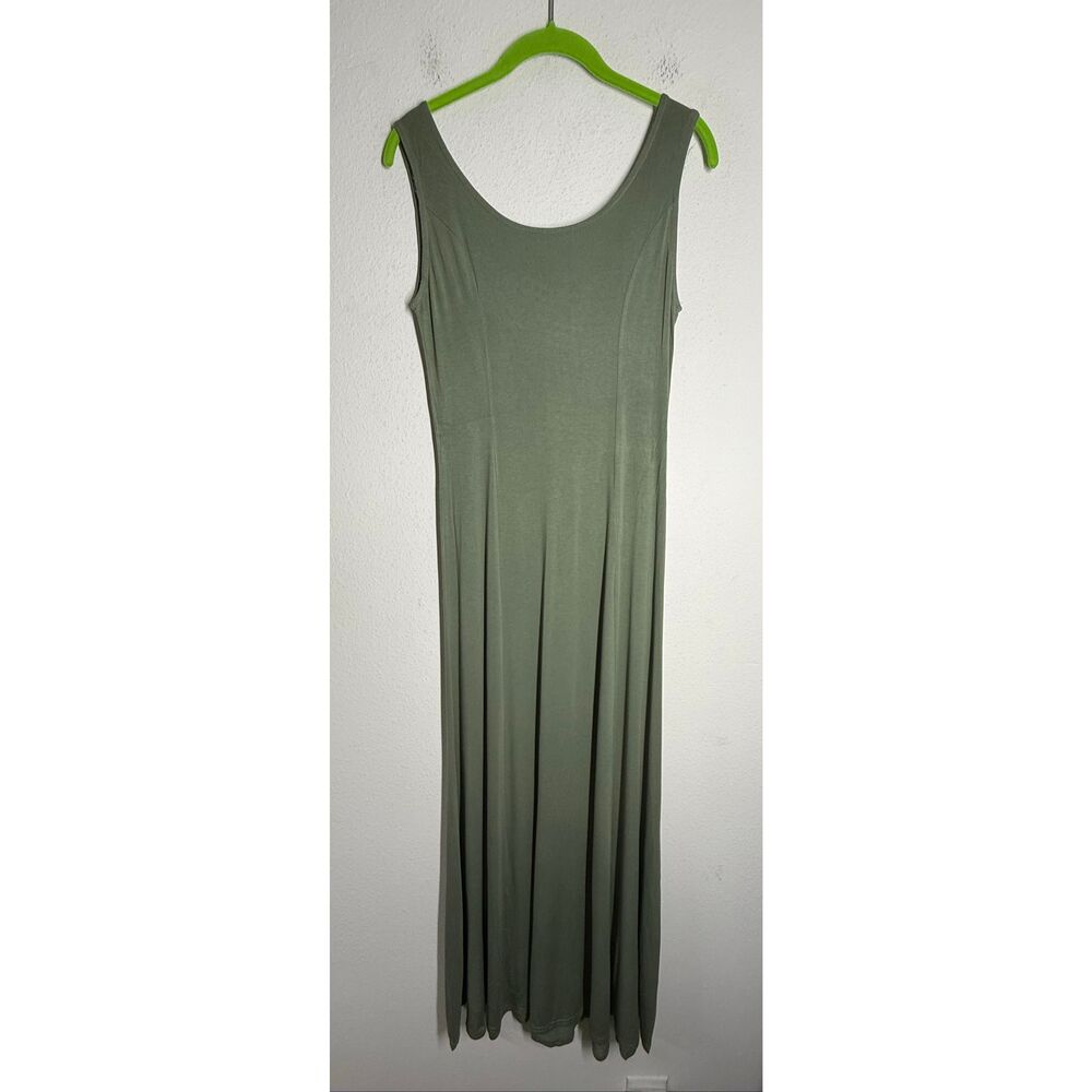 Carnaby Sage Green Maxi Dress Size S Minimalist Boho Flowy European Collection - Picture 2 of 16